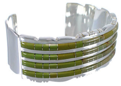 Turquoise Sterling Silver Substantial Southwest Cuff Bracelet EX28733