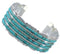 Turquoise Southwest Silver Well-Built Cuff Bracelet Jewelry EX28734