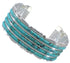 Turquoise Southwest Silver Well-Built Cuff Bracelet Jewelry EX28734