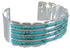 Turquoise Southwest Silver Well-Built Cuff Bracelet Jewelry EX28734