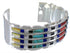 Multicolor Southwest High Quality Silver Cuff Bracelet EX28738
