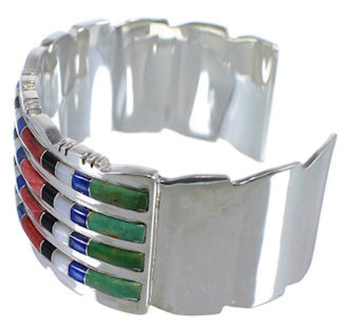 Multicolor Southwest High Quality Silver Cuff Bracelet EX28738