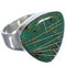 Southwestern Well-Built Turquoise Silver Ring Size 5 PX40375