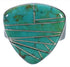 Sterling Silver Turquoise High Quality Jewelry Ring Size 8-1/4 PX40387