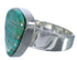 Turquoise Southwestern Silver Substantial Ring Size 4-3/4 PX40385