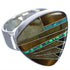 High Quality Sterling Silver And Multicolor Ring Size 7-1/4 PX40490