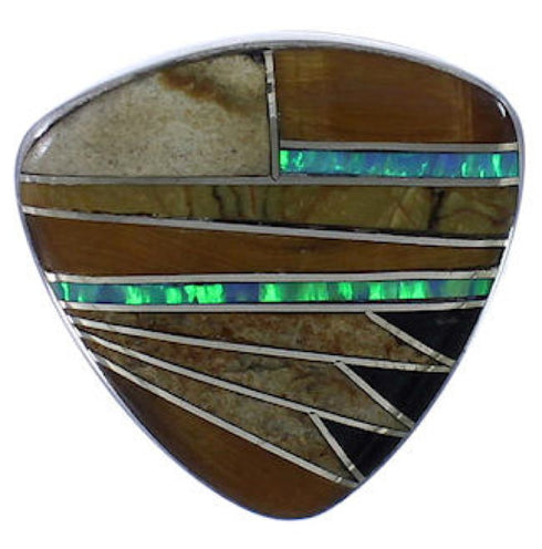 High Quality Sterling Silver And Multicolor Ring Size 7-1/4 PX40490