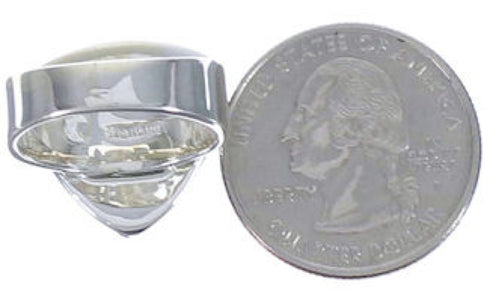 High Quality Southwestern Multicolor Silver Ring Size 8-1/4 PX40501