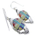 Genuine Sterling Silver Multicolor Jewelry Earrings PX32790