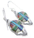 Multicolor Inlay Southwest Hook Dangle Earrings PX32791