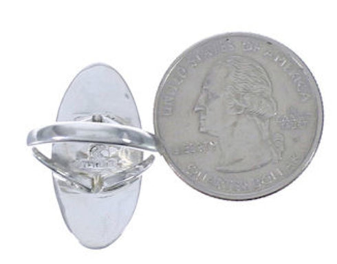 Genuine Sterling Silver Multicolor Southwest Ring Size 5-3/4 UX34148