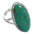 Southwest Sterling Silver Turquoise Inlay Ring Size 6-1/4 UX34218