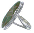 Genuine Sterling Silver Turquoise Inlay Ring Size 6-1/4 UX34223