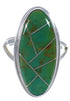 Turquoise And Sterling Silver Southwest Ring Size 7-1/4 UX34233