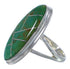Southwest Sterling Silver Turquoise Inlay Ring Size 4-3/4 UX34224