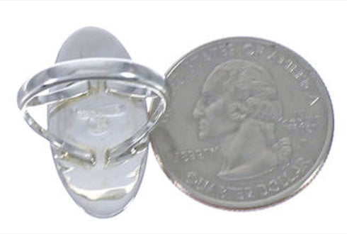 Sterling Silver Turquoise Inlay Southwest Ring Size 5-1/2 UX34269