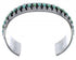 Sterling Silver Turquoise Southwest High Quality Water Wave Cuff Bracelet EX28362