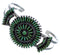 Sterling Silver Turquoise Needlepoint Southwest Jewelry Bracelet EX28388