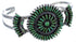 Silver Turquoise Needlepoint Southwest Jewelry Bracelet EX28387
