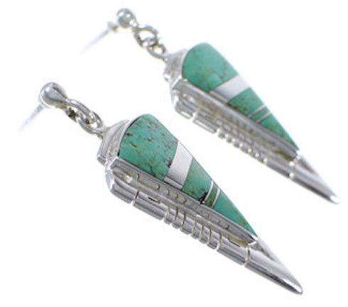 Sterling Silver Southwestern Turquoise Earrings EX31389