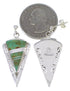 Southwestern Turquoise And Sterling Silver Earrings EX31412