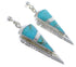 Southwest Sterling Silver And Turquoise Earrings EX31425