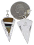 Genuine Sterling Silver Multicolor Inlay Earrings EX31432