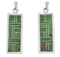 Sterling Silver And Turquoise Inlay Earrings EX31482