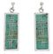 Southwest Turquoise And Sterling Silver Earrings EX31491