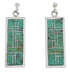 Southwest Turquoise And Sterling Silver Earrings EX31491