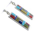 Multicolor Inlay And Silver Southwestern Earrings EX31497