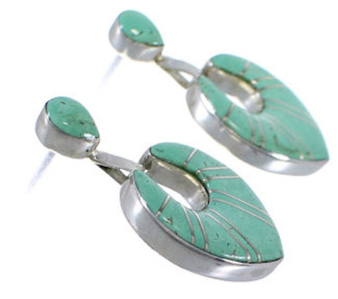 Southwest Sterling Silver Turquoise Earrings EX31502