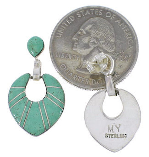 Southwest Sterling Silver Turquoise Earrings EX31502