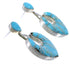 Sterling Silver And Turquoise Jewelry Earrings EX31509