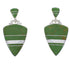 Turquoise Inlay And Sterling Silver Earrings EX31544
