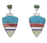 Multicolor Southwestern Silver Earrings EX31552