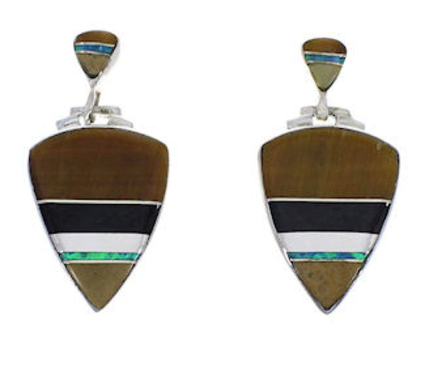 Sterling Silver Southwest Multicolor Earrings EX31559