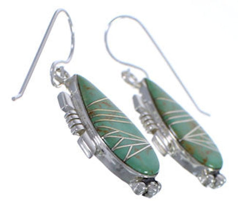 Turquoise Southwest Hook Dangle Earrings FX31379