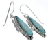 Sterling Silver Turquoise Inlay Hook Dangle Earrings FX31382