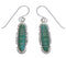 Sterling Silver Southwest Turquoise Inlay Earrings FX31399