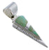Southwestern Sterling Silver Turquoise Inlay Pendant EX28849