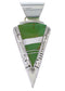 Turquoise Southwest Sterling Silver Pendant EX28860