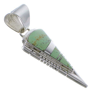 Turquoise Inlay Southwest Slide Pendant EX28867