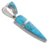 Turquoise Inlay Southwestern Pendant Jewelry EX28906