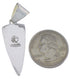 Genuine Sterling Silver Turquoise Inlay Southwest Pendant EX28907