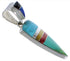 Southwest Jewelry Multicolor Inlay Pendant EX28915