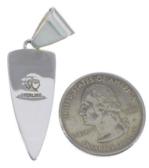 Southwest Multicolor Sterling Silver Pendant EX28919