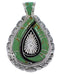 Turquoise And Sterling Silver Southwest Pendant EX28928