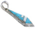 Southwest Turquoise And Sterling Silver Pendant EX28952