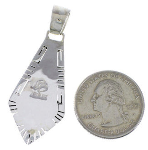 Multicolor Inlay Southwestern Silver Pendant EX28954